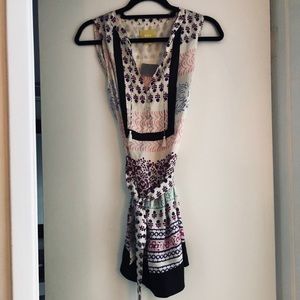 100% Silk Anthropology Blouse/dress NeW